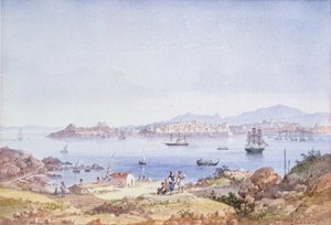 Corfu from the Island of Vidho by Joseph Schranz