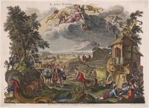 Summer by Joseph Sebastian Klauber, Johann Baptist Klauber, after Johann Wolfgang Baumgartner