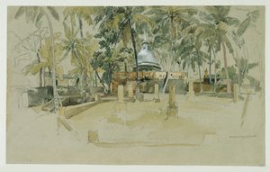 Buddhist Temple in Ceylon (Sri Lanka) by Joseph Selleny