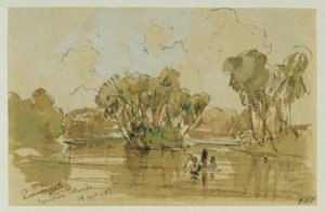 Landscape on the Island of Puinipet (Ponape), Caroline Islands by Joseph Selleny