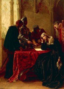 Abdication of Mary Queen of Scots in Loch Leven Castle, c. 1850 by Joseph Severn