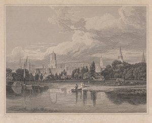 South View of Christ Church, etc. from the Meadows by Joseph Skelton