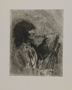 Untitled--Man with Bagpipe by Joseph Stella