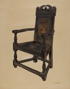 Carved Chair by Joseph Sudek