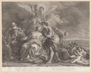 Bacchus and Ariadne on the Island of Naxos by Joseph Wagner (possibly)
