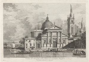 View of the Facade of the Church of San Giorgio Maggiore by Joseph Wagner