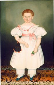 Girl with Reticule and Rose, c.1840