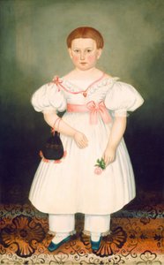 Girl with Reticule and Rose, c. 1840 by Joseph Whiting Stock