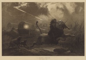 A Night Attack by Joseph Wolf