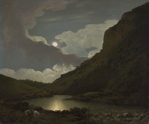 Matlock Tor by Moonlight by Joseph Wright of Derby