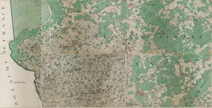 Map of Loo - Lo, Belgium by Joseph de Ferraris by Joseph de Ferraris