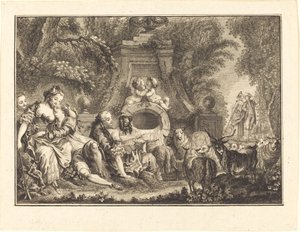 Country Pleasures by Joseph de Longueil after Charles Eisen