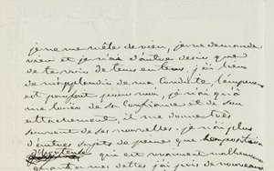 Autograph letter to Eugene de Beauharnais, Paris, 2nd January 1809 by Josephine de Beauharnais