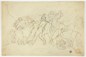 Battle of Lapiths and Centaurs by Joshua Cristall