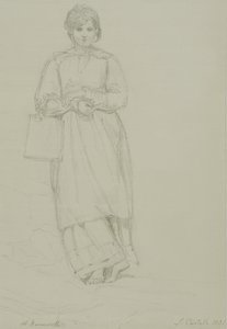 Young Girl Holding Milk Can, 1831