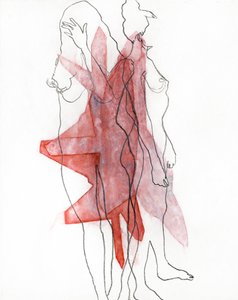 Fluid Forms in Red
