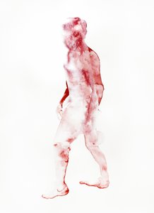 Red Walking Figure