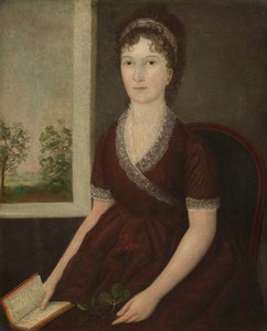 Sarah Ogden Gustin, c.1805 by Joshua Johnson