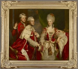 George, 2nd Earl Harcourt, his wife Elizabeth, and brother William