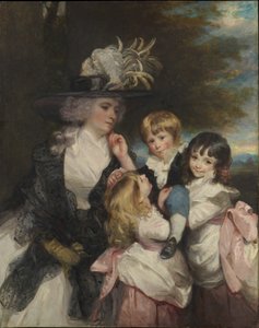 Lady Smith Charlotte Delaval and Her Children George Henry, Louisa, and Charlotte, 1787 by Joshua Reynolds