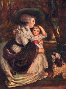 Lavinia, Countess Spencer and John Charles Spencer, Viscount Althorp by Joshua Reynolds