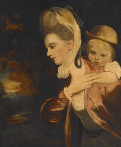 Pick-a-Back (Mrs. Payne Gallaway and Child) (copy) by Joshua Reynolds