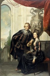 Sir Watkin Williams-Wynn and Lady Henrietta Williams-Wynn in Masque Costume by Joshua Reynolds