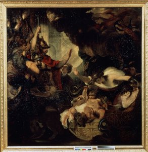 The Infant Hercules Strangling the Serpents by Joshua Reynolds