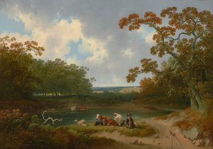 View in the Pennsylvania Countryside by Joshua Shaw
