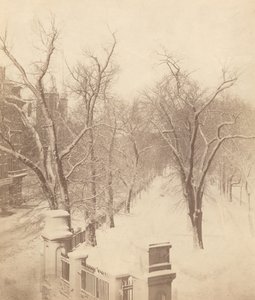 Boston Common Snow Scene by Josiah Johnson Hawes