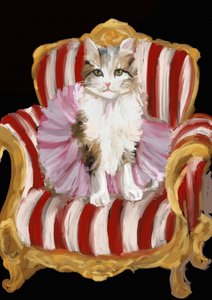Regal Kitten in Tutu by Josie George