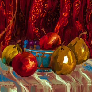 Vibrant Fruit Still Life by Josie George
