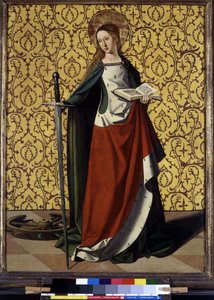 Back of altarpiece: St. Catherine of Alexandria