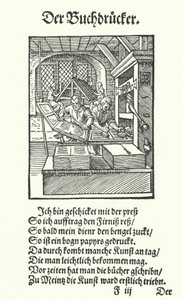 The Book Printer by Jost (after) Amman