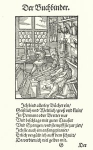 The Bookbinder by Jost (after) Amman
