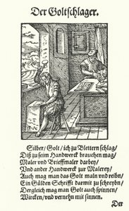 The Goldbeater by Jost (after) Amman