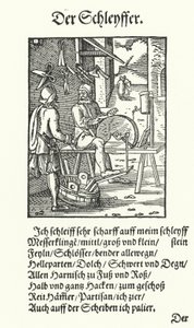 The Knife Grinder by Jost (after) Amman