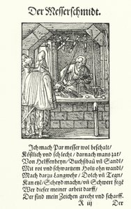 The Knife Maker by Jost (after) Amman