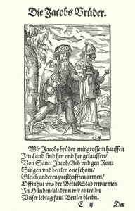 The Pilgrims Journeying to Santiago de Compostela