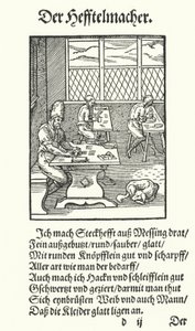 The Pin and Needle Maker by Jost (after) Amman