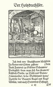 The Wood Turner by Jost (after) Amman