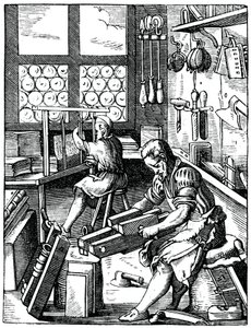 Bookbinders, 16th century