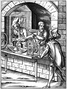Clockmaker, 16th Century, 1849 by Jost Amman