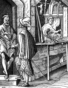 Harquebusier or hand-gun maker, c. 1559-1591
