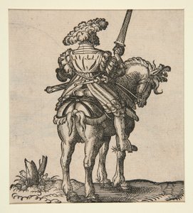 Soldier on Horseback by Jost Amman
