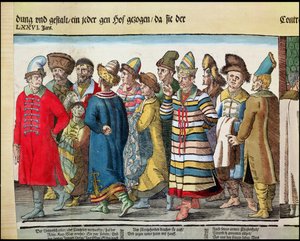 The Great Embassy of Ivan IV of Russia to the Holy Roman Emperor at Regensburg (detail) by Jost Amman