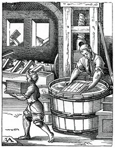 The Paper Maker by Jost Amman