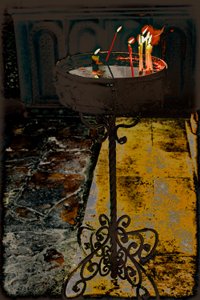 Devotional Candles, from the series Church of the Holy Sepulchre