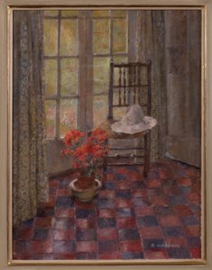 Chair and Flowers by Joyce Haddon