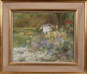 Shed and Birdbath